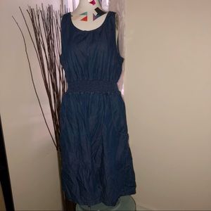 Gap Chambray Back Tie Dress